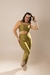 Conjunto Canelado de Compressão Premium Pistache