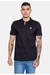 CAMISA POLO ECKO PRETO/BRANCO