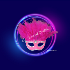 Antifaz con pluma en los 4 colores fluo x1