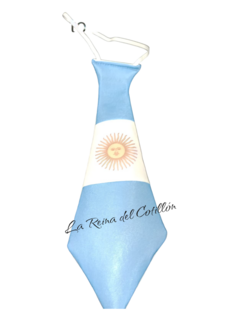 Corbatón con sol de argentina, de tela x1