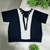 BLUSA VISCO DUAS CORES GRAVATA