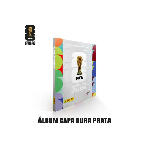 Álbum de Figurinhas Copa do Mundo FIFA 2026 Panini - Capa Dura Prata
