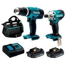 COMBO ROTOMARTILLO "DHP453" Y ATORNILLADOR "DTD156" 18V MAKITA DLX2336SYX en internet