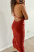 VESTIDO MIDI TRICOT ALÇAS - Crica