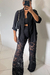 Calça flare renda PRETA