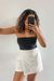 Short saia linho Branco na internet