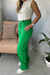 Calça Wide verde bandeira