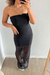 Vestido longo em tule Ágata