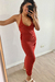 VESTIDO MIDI TRICOT ALÇAS - comprar online