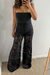 Calça flare renda PRETA