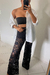 Calça flare renda PRETA na internet