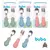 Kit alimentação bebê silicone com ventosa BUBA introdução alimentar refeição infantil prato babador pega migalhas colher garfo original