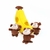 Pelucia Interativa Macaco e Banana Zipy Paws Monkey n Banana