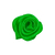Rosa Satin 15Mm Verde Bag Por 100 Unidades