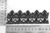 Galon Poliester 50Mm Negro Corazon Rollo X 15 Yardas