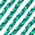 Hilo Trenzado 6Mm Multicolor Tonos Verdes Rollo X 100 Metros - IKORSO Fornituras