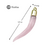 Dijes Cuerno 64Mm Acrilico Rosa Marmolado Bag X 100 Unidades - comprar online