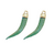 Dijes Cuerno 64Mm Acrilico Verde Marmolado Bag X 100 Unidades - comprar online