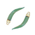 Dijes Cuerno 64Mm Acrilico Verde Marmolado Bag X 100 Unidades - IKORSO Fornituras