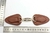 Boton Alamar Hebilla Dorada Con Triangulo Marron Bag X 50 Sets