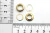Ojalillos 10Mm Dorado Bag X 2000 Sets
