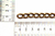 Cadena De Aluminio 13.1*8.8 Bronce Bag Por 100 Metros