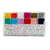 Kit Armado De Pulseras Con Tanza Mostacillas Colores Lisos Letras Coloridas Con Fondo Blanco Y Tijera X Uniadad - tienda online