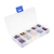Kit De Perlas Cristal Ab Varios Colores En Caja Contenedora X Unidad