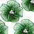 Flor 30Mm Verde Oscuro Con Perlas Blancas Bag Por 200 Unidades - comprar online