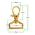 Base De Llavero Gold 32,5X16Mm Bag Por 100 Unidades - comprar online