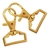Base De Llavero Gold 32,5X16Mm Bag Por 100 Unidades - IKORSO Fornituras