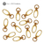 Base De Llavero Gold 40,5X12Mm Bag Por 100 Unidades en internet