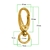 Base De Llavero Gold 46X12Mm Bag Por 100 Unidades - comprar online