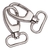 Base De Llavero Nickel 45X25Mm Bag Por 100 Unidades - IKORSO Fornituras