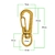 Base De Llaveroa Gold 13X36Mm Bag Por 100 Unidades - comprar online