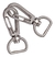 Base De Llavero Nickel 32X12Mm Bag Por 100 Unidades - IKORSO Fornituras