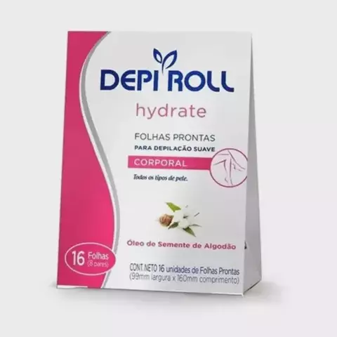 FOLHAS DEPILATORIAS DEPI ROLL CORPORAL PROFISSIONAL OLEO DE SEMENTE DE ALGODAO