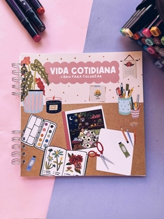 Libro para colorear - Vida cotidiana