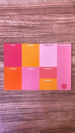 Planner semanal A4 colorful imantado