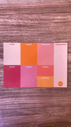 Planner semanal A4 colorful imantado - comprar online
