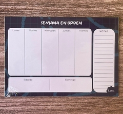 Pizarra A5 planner semanal en internet