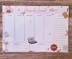 Pizarra A5 planner semanal