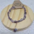 Pulseira Ametista Gota Facetada com prata na internet