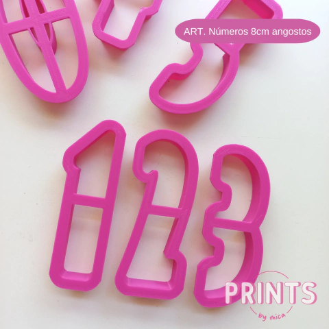 NUMEROS 8CM ANGOSTOS