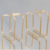 Brinco Argola Quadrado 14x34mm BB303 Banho A Ouro 18k