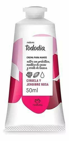 Crema de manos Tododia Ciruela y Jengibre Rosa 50ml