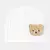 Kit 3 Gorros de urso dos desenhos animados para bebês chapéu de musselina desossada Caps infantis macios Headwear - Rosa Bebe