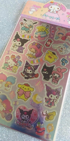 Stickers metalizados con textura - Sanrio - comprar online
