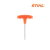 LLAVE TORX TIPO " L " PM STIHL *ESTRELLA STIHL 0812-370-1000