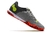 Chuteira de Futsal - Cinza/Verde e Vermelho